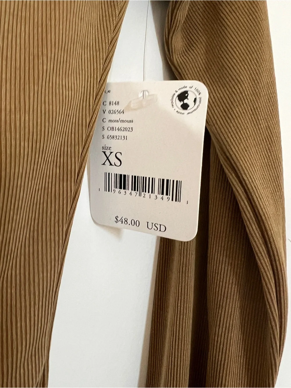 Free people XS Women's Long-Sleeve Cutout Top in Camel